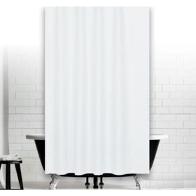 Zethome 0010 Jackline Çift Kanat Beyaz Banyo Perdesi
