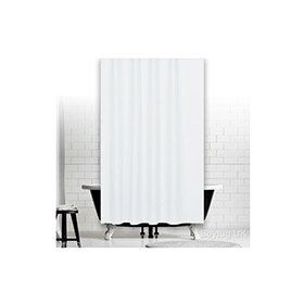 Zethome 0010 Jackline Çift Kanat Beyaz Banyo Perdesi