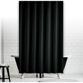 Zethome 0010 Siyah Jackline Çift Kanat 120x200 cm Duş Perdesi