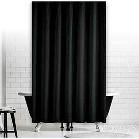 Zethome 0010 Siyah Jackline Çift Kanat 120x200 cm Duş Perdesi