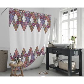 Zethome 10149 Jackline Çift Kanat Banyo Perdesi