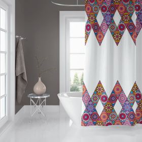 Zethome 10149 Jackline Çift Kanat Banyo Perdesi