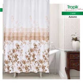 Zethome 4131 Tropik Çift Kanat Banyo Perdesi