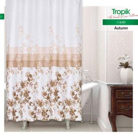 Zethome 4131 Tropik Çift Kanat Banyo Perdesi