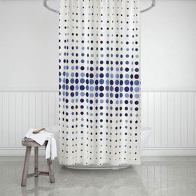 Zethome 4961 Evdy Tek Kanat Mavi 180x200 cm Duş Perdesi