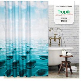 Zethome 5075 Tropik Çift Kanat 120x200 cm Duş Perdesi