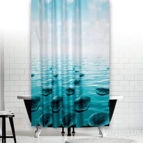 Zethome 5075 Tropik Çift Kanat 120x200 cm Duş Perdesi