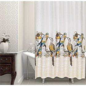 Zethome 5075 Tropik Çift Kanat Banyo Perdesi