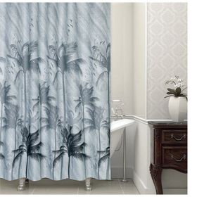 Zethome 5075 Tropik Çift Kanat Banyo Perdesi
