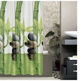 Zethome 5075 Tropik Çift Kanat Banyo Perdesi