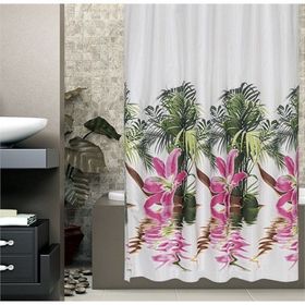 Zethome 5075 Tropik Çift Kanat Banyo Perdesi