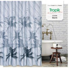 Zethome 5104 Tropik Çift Kanat Banyo Perdesi