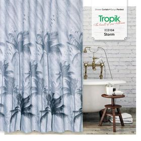 Zethome 5104 Tropik Çift Kanat Banyo Perdesi