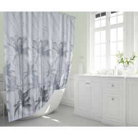 Zethome 5104 Tropik Çift Kanat Banyo Perdesi