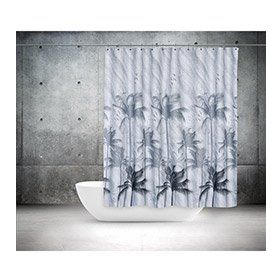 Zethome 5104 Tropik Çift Kanat Banyo Perdesi