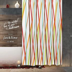 Zethome 6710 Jackline Çift Kanat Banyo Perdesi