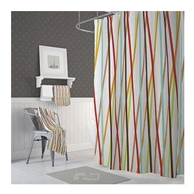 Zethome 6710 Jackline Çift Kanat Banyo Perdesi
