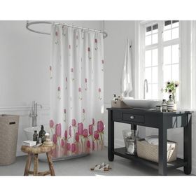 Zethome 7017 Jackline Çift Kanat Banyo Perdesi
