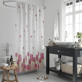 Zethome 7017 Jackline Çift Kanat Banyo Perdesi