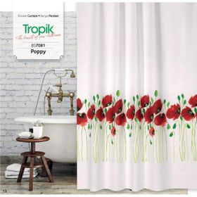 Zethome 7081 Tropik Çift Kanat 120x200 cm Duş Perdesi