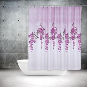 Zethome 7359 Tropik Çift Kanat Banyo Perdesi