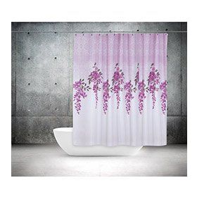 Zethome 7359 Tropik Çift Kanat Banyo Perdesi