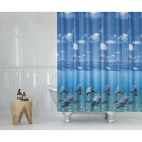 Zethome 8852 Tropik Tek Kanat Banyo Perdesi