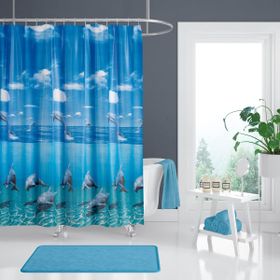 Zethome 8852 Tropik Tek Kanat Banyo Perdesi