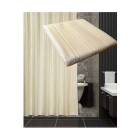 Zethome A200 1X180x200 cm Tropik Otel Tek Kanat Krem Banyo Duş Perdesi
