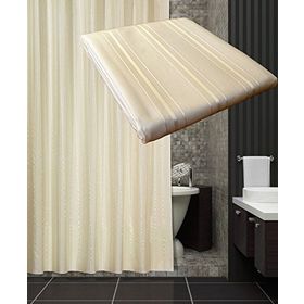 Zethome A200 1X180x200 cm Tropik Otel Tek Kanat Krem Banyo Duş Perdesi