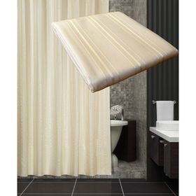 Zethome A200 1X180x200 cm Tropik Otel Tek Kanat Krem Banyo Duş Perdesi