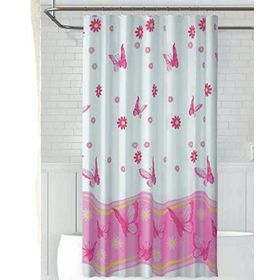 Zethome Jackline 6020 Pembe 1x180x200 cm Tek Kanat Banyo Duş Perdesi