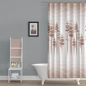 Zethome Tropik 3390 2x120x200 cm Banyo Perdesi