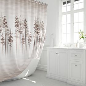 Zethome Tropik 3390 2x120x200 cm Banyo Perdesi