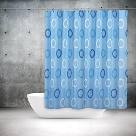 Zethome Tropik 5033 2X120x200 cm Lila Banyo Duş Perdesi