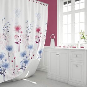 Zethome Tropik 8747 180X200 cm Tropik Tek Kanat Duş Perdesi