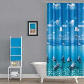 Zethome Tropik 8852 2x120x200 cm Banyo Perdesi