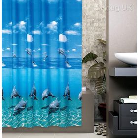Zethome Tropik 8852 2x120x200 cm Banyo Perdesi
