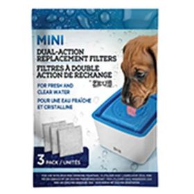 Zeus Mini Otomatik Köpek Su Kabı İçin 3 Adet Yedek Filtre