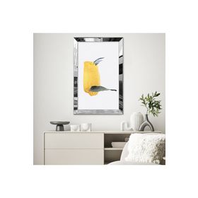 Zevahir Altın ve Siyah Minimal Soyut Şekiller 20x30 Gümüş Gold Aynalı Pleksi Çerçeveli MDF Tablo