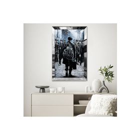 Zevahir Denizci Temalı Çizim 20x30 Gold Aynalı Pleksi Çerçeveli Gümüş MDF Tablo