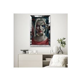 Zevahir Harley Quin 20x30 Gold Aynalı Pleksi Çerçeveli Gümüş MDF Tablo