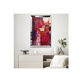 Zevahir İslami Dini Tasarım 20x30 Gold Aynalı Pleksi Çerçeveli Gümüş MDF Tablo