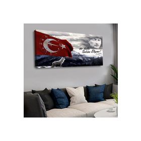 Zevahir KVS136 120x60 cm Saatli Kanvas Tablo