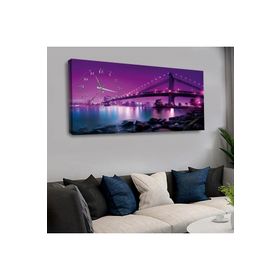 Zevahir KVS187 120x60 cm Saatli Kanvas Tablo