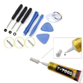 Zhanlida T7000 Siyah 15 ml Ekran Dokunmatik Kapak Yapıştırıcı ve Tamir Seti