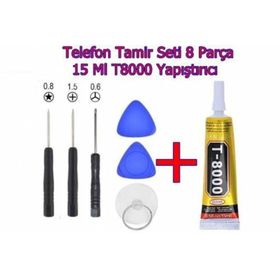 Zhanlida T8000 Şeffaf 15 ml Ekran Dokunmatik Kapak Yapıştırıcı ve Tamir Seti