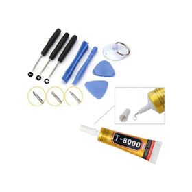 Zhanlida T8000 Şeffaf 15 ml Ekran Dokunmatik Kapak Yapıştırıcı ve Tamir Seti