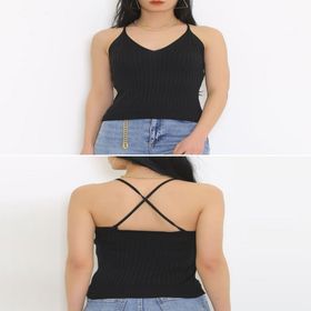 ZHL Butik 6060.352 Arkası Çapraz Siyah Kadın Bluz