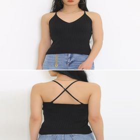 ZHL Butik 6060.352 Arkası Çapraz Siyah Kadın Bluz